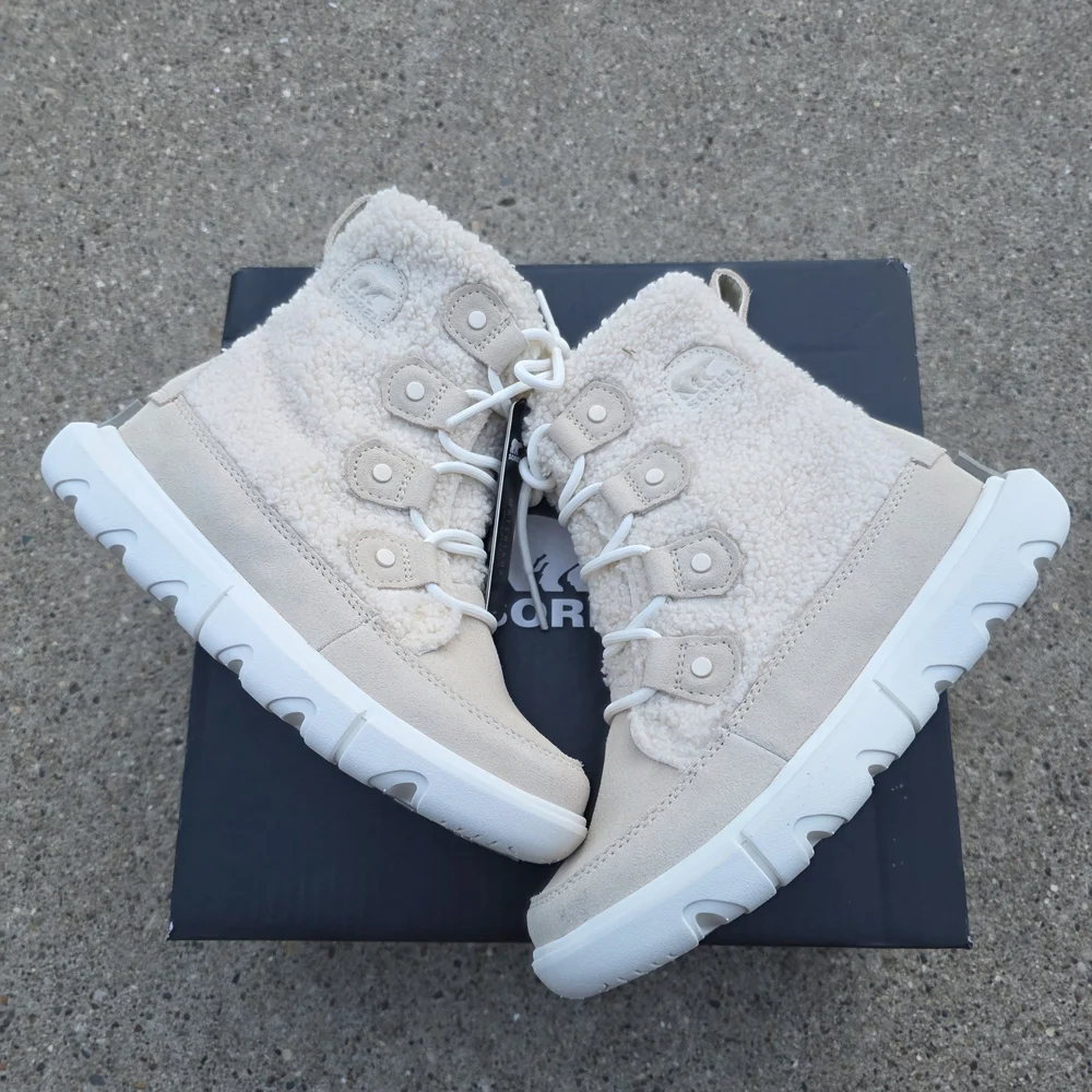 Sorel Explorer Insulated  Cream Winter Boots Women Size 5 - Picture 11 of 14